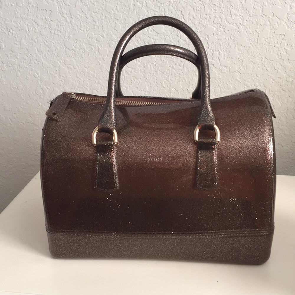Furla Clear Jelly Glitter handbag